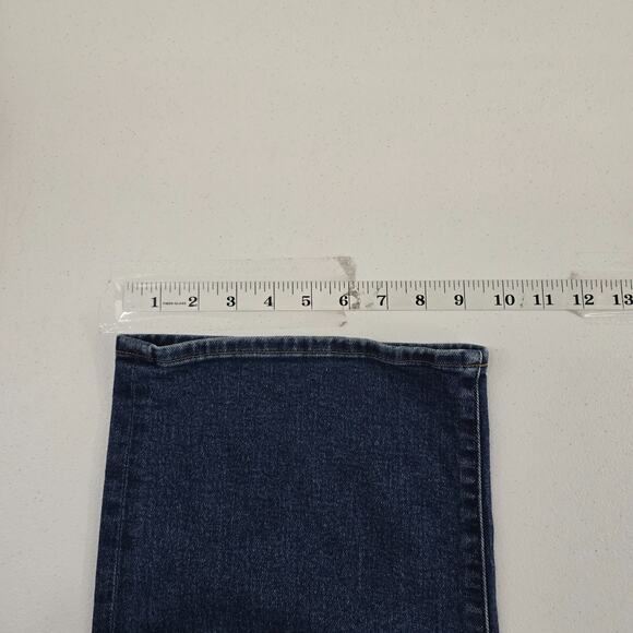 Express 90s ankle boot cut jeans mid rise size 8R blue denim 6942 - Picture 6 of 12